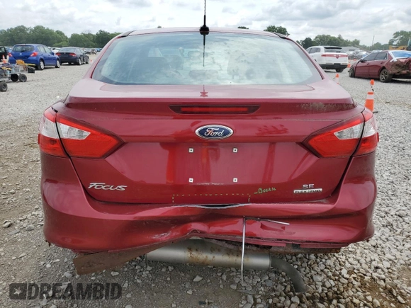 2013 Ford Focus SE with VIN 1FADP3F29DL195078, listed as a Copart auction lot 60838605 with 95,643 mi miles and Salvage title. Bid and sale history available at DreamBid. Image 6.