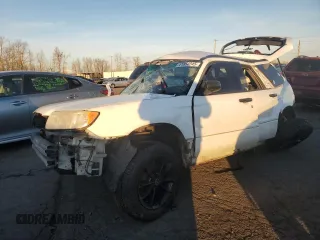 2007 Subaru Forester X with VIN JF1SG63627H738309, listed as a Copart auction lot 41854245 with 0 mi miles and Salvage Title. Bid and sale history available at carsss.com. Image 1.