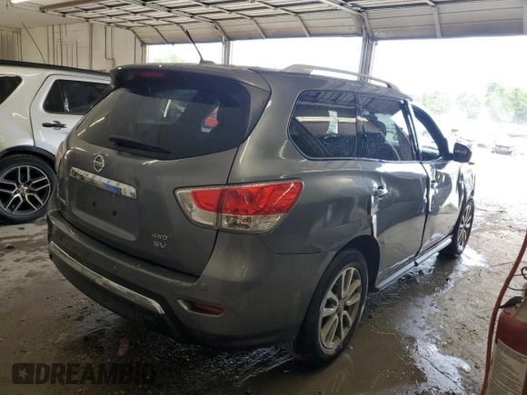2015 Nissan Pathfinder Platinum with VIN 5N1AR2MM4FC664663, listed as a Copart auction lot 62366335 with 191,240 mi miles and Salvage title. Bid and sale history available at DreamBid. Image 3.