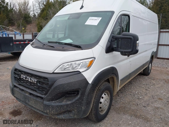 2023 Ram ProMaster Cargo Van with VIN 3C6LRVDG8PE577813, listed as a IAAI auction lot 41851817 with 70,512 mi miles. Bid and sale history available at carsss.com. Image 17.