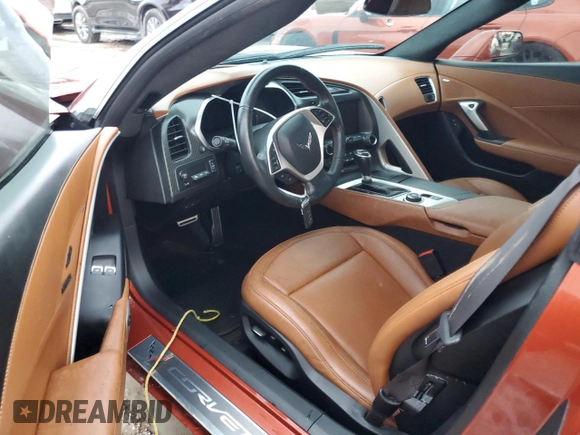 2015 Chevrolet Corvette 3LT with VIN 1G1YF3D73F5124116, listed as a Copart auction lot 43438115 with 0 mi miles and Non Repairable. Bid and sale history available at carsss.com. Image 8.