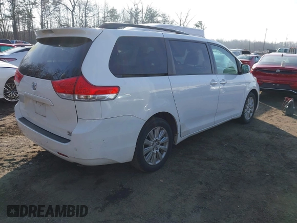 2014 Toyota Sienna Ltd with VIN 5TDDK3DC9ES081022, listed as a IAAI auction lot 41183921 with 1 mi miles. Bid and sale history available at carsss.com. Image 4.