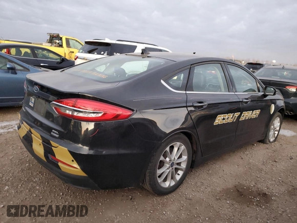 2020 Ford Fusion Hybrid SEL with VIN 3FA6P0MU4LR162162, listed as a Copart auction lot 83429844 with 85,380 mi miles and Salvage Title. Bid and sale history available at carsss.com. Image 3.
