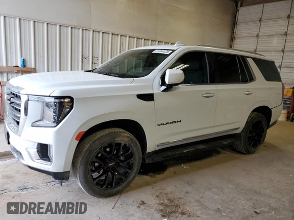2023 GMC Yukon SLT with VIN 1GKS2BKD3PR511436, listed as a Copart auction lot 51064325 with 39,426 mi miles and Salvage Title. Bid and sale history available at carsss.com. Image 1.