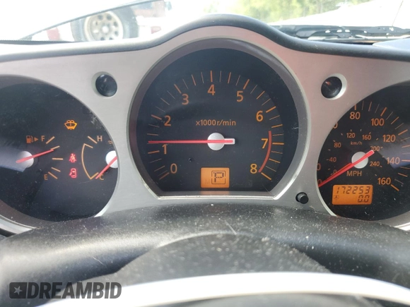 2004 Nissan 350Z Touring with VIN JN1AZ34E84T050511, listed as a Copart auction lot 72931904 with 172,253 mi miles and Salvage Title. Bid and sale history available at carsss.com. Image 9.