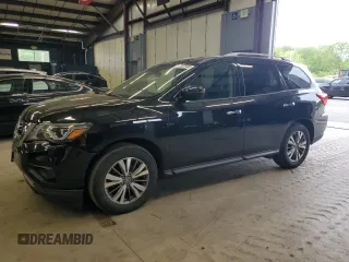 2018 Nissan Pathfinder SV z VIN 5N1DR2MM5JC636537, wystawiony jako Copart lot #56322105 z przebiegiem 138 782 mil mil oraz Szkoda całkowita • Salvage title. Historia ofert i sprzedaży dostępna na DreamBid. Obrazek 1.