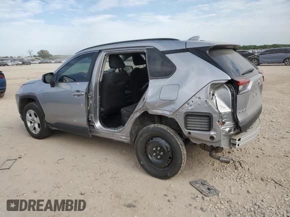 2021 Toyota RAV4 Hybrid LE with VIN 4T3LWRFVXMU045340, listed as a Copart auction lot 53053535 with 37,138 mi miles and Salvage title. Bid and sale history available at DreamBid. Image 2.