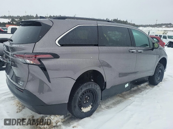 2023 Toyota Sienna LE with VIN 5TDGRKEC5PS168839, listed as a Copart auction lot 45199845 with 0 mi miles and Salvage Title. Bid and sale history available at carsss.com. Image 3.