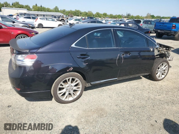 2010 Lexus HS 250h with VIN JTHBB1BA5A2010171, listed as a Copart auction lot 54890635 with 236,751 mi miles and Salvage Title. Bid and sale history available at DreamBid. Image 3.