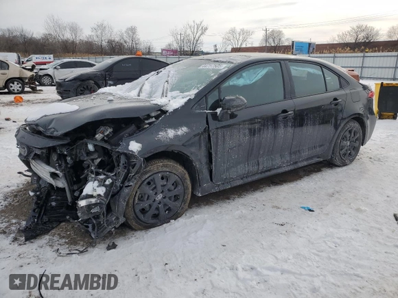 2021 Toyota Corolla LE with VIN 5YFEPMAE4MP259122, listed as a Copart auction lot 44757505 with 66,485 mi miles and Salvage Title. Bid and sale history available at carsss.com. Image 1.