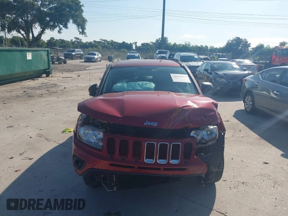 2017 Jeep Compass Sport with VIN 1C4NJCBA7HD119548, listed as a IAAI auction lot 42586037 with 93,529 mi miles and . Bid and sale history available at DreamBid. Image 12.