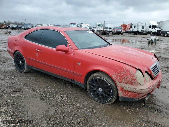 1999 Mercedes-Benz CLK-Class with VIN WDBLJ65G9XF072789, listed as a Copart auction lot 42996795 with 157,750 mi miles and Salvage Title. Bid and sale history available at carsss.com. Image 4.