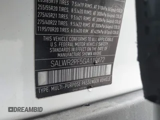 2016 Land Rover Range Rover Sport HSE с VIN SALWR2PF5GA119472, выставлен на аукционе IAAI как лот 42034033 с пробегом 114 103 миль миль и . История ставок и продаж доступна на DreamBid. Изображение 9.