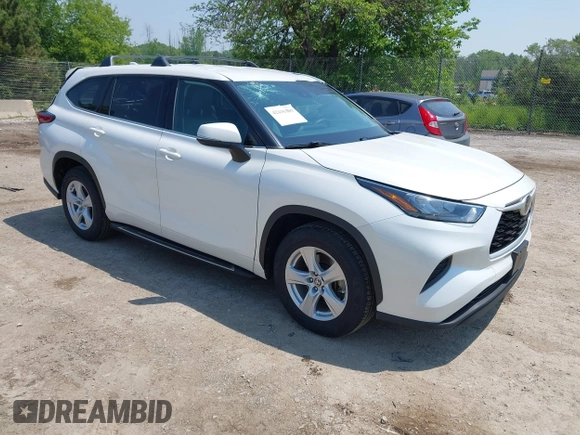 2020 Toyota Highlander L with VIN 5TDCZRAH4LS028560, listed as a IAAI auction lot 42436309 with 55,569 mi miles and . Bid and sale history available at DreamBid. Image 1.