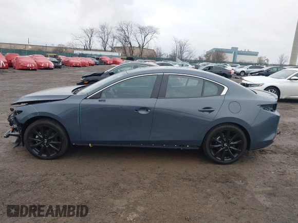 2025 Mazda 3 S Carbon Edition with VIN JM1BPBCM4S1760993, listed as a IAAI auction lot 41446098 with 102 mi miles and . Bid and sale history available at DreamBid. Image 15.