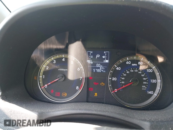 2016 Hyundai Accent SE with VIN KMHCT4AEXGU050845, listed as a IAAI auction lot 42139273 with 57,864 mi miles and . Bid and sale history available at DreamBid. Image 7.