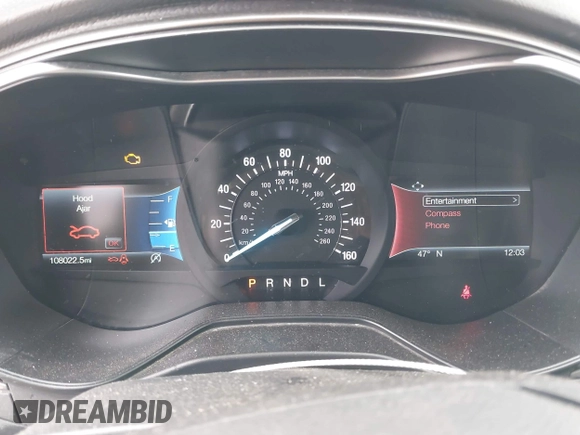 2020 Ford Fusion SE with VIN 3FA6P0HD1LR179527, listed as a IAAI auction lot 39131081 with 108,022 mi miles and . Bid and sale history available at DreamBid. Image 7.