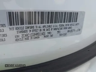 2017 Chrysler Pacifica Touring L Plus with VIN 2C4RC1EG0HR511431, listed as a IAAI auction lot 42242917 with 170,375 mi miles and . Bid and sale history available at DreamBid. Image 9.