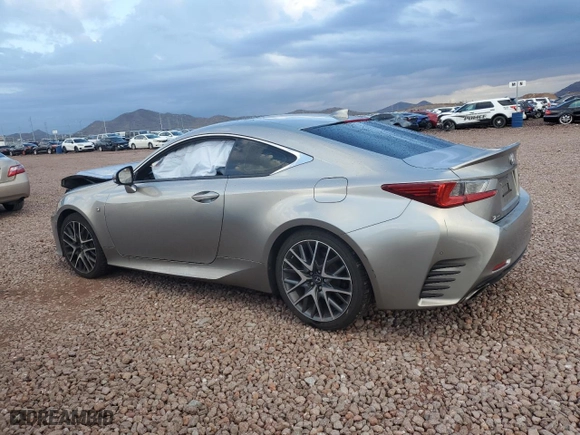 2015 Lexus RC 350 with VIN JTHHE5BC4F5007519, listed as a Copart auction lot 76806594 with 77,145 mi miles and Salvage Title. Bid and sale history available at carsss.com. Image 2.