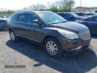 2015 Buick Enclave Leather with VIN 5GAKRBKDXFJ180084, listed as a IAAI auction lot 41970933 with 200,583 mi miles and . Bid and sale history available at carsss.com. Image 1.