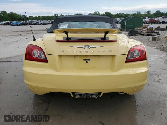 2005 Chrysler Crossfire Limited z VIN 1C3AN65L25X045357, wystawiony jako Copart lot #57453145 z przebiegiem 153 164 mil mil oraz Szkoda całkowita • Salvage title. Historia ofert i sprzedaży dostępna na DreamBid. Obrazek 6.