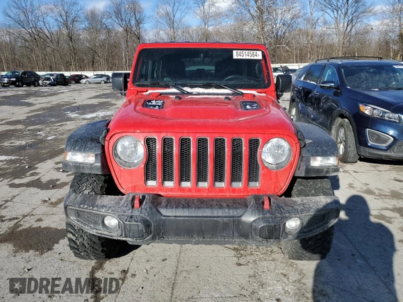 2022 Jeep Wrangler Unlimited Rubicon z VIN 1C4HJXFN1NW134502, wystawiony jako Copart lot #84514584 z przebiegiem 39 900 mil mil oraz Szkoda całkowita • Salvage title. Historia ofert i sprzedaży dostępna na DreamBid. Obrazek 5.