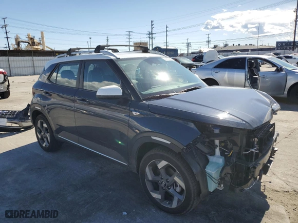 2024 Hyundai Venue SEL with VIN KMHRC8A38RU321985, listed as a Copart auction lot 48430595 with NaN miles and Salvage Title. Bid and sale history available at carsss.com. Image 4.