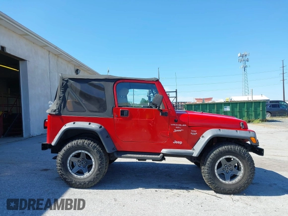1999 Jeep Wrangler Sport with VIN 1J4FY19S0XP468304, listed as a IAAI auction lot 40038580 with 123,247 mi miles. Bid and sale history available at carsss.com. Image 13.