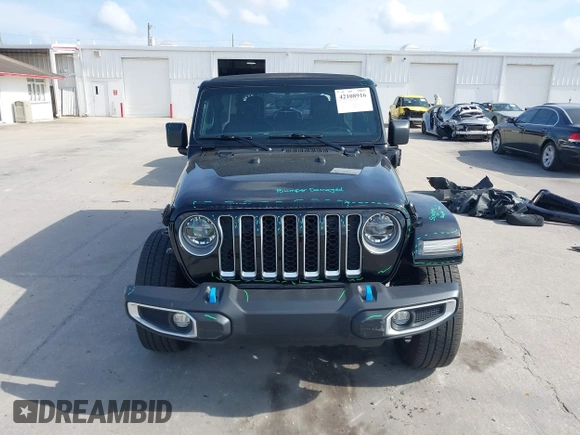 2022 Jeep Wrangler Unlimited Sahara with VIN 1C4JJXP60NW153776, listed as a IAAI auction lot 42108916 with 39,123 mi miles and . Bid and sale history available at DreamBid. Image 13.