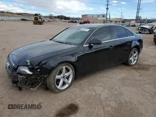 2011 Audi A4 Premium Plus with VIN WAUFFAFL4BN008198, listed as a Copart auction lot 50434015 with 132,019 mi miles and Salvage title. Bid and sale history available at DreamBid. Image 1.