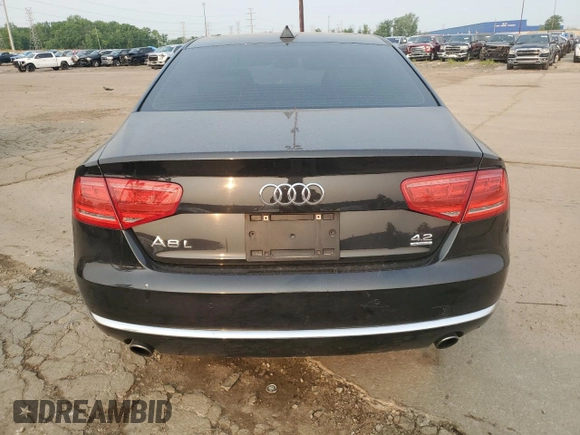 2012 Audi A8 с VIN WAURVAFD2CN017296, выставлен на аукционе Copart как лот 58752005 с пробегом Не указан миль и Чистый • Clean title. История ставок и продаж доступна на DreamBid. Изображение 6.