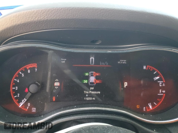 2015 Dodge Durango R/T with VIN 1C4SDHCT8FC953273, listed as a Copart auction lot 50690715 with 119,259 mi miles and Salvage title. Bid and sale history available at DreamBid. Image 9.