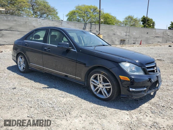 2014 Mercedes-Benz C 250 Sport with VIN WDDGF4HB0EA933110, listed as a Copart auction lot 55139615 with 110,603 mi miles and Salvage Title. Bid and sale history available at DreamBid. Image 4.