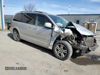 2010 Dodge Grand Caravan Crew with VIN 2D4RN6DX3AR435026, listed as a Copart auction lot 48490085 with 179,114 mi miles and Salvage Title. Bid and sale history available at DreamBid. Image 4.