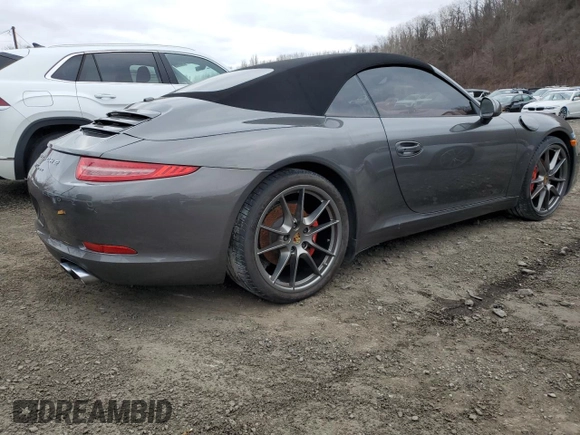 2016 Porsche 911 Carrera with VIN WP0CA2A91GS141127, listed as a Copart auction lot 41455595 with Not Provided miles and Non Repairable. Bid and sale history available at carsss.com. Image 3.