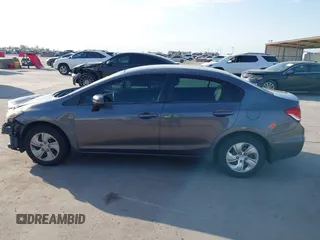 2014 Honda Civic Sedan LX with VIN 19XFB2F59EE026159, listed as a IAAI auction lot 42040655 with 104,190 mi miles. Bid and sale history available at carsss.com. Image 15.