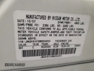 2008 Infiniti G35 x z VIN JNKBV61F08M254553, wystawiony jako Copart lot #49759645 z przebiegiem 142 185 mil mil oraz Szkoda całkowita • Salvage title. Historia ofert i sprzedaży dostępna na DreamBid. Obrazek 12.