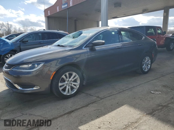 2015 Chrysler 200 Limited with VIN 1C3CCCAB6FN692268, listed as a Copart auction lot 52239345 with 140,245 mi miles and Non repairable. Bid and sale history available at DreamBid. Image 1.