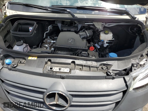 2024 Mercedes-Benz Sprinter with VIN W1Y4NBHY0RT168737, listed as a Copart auction lot 59453224 with 5,717 mi miles and Salvage Title. Bid and sale history available at DreamBid. Image 12.
