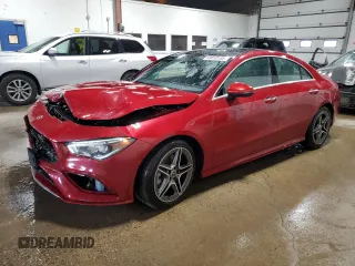 2021 Mercedes-Benz CLA 250 with VIN W1K5J4HB9MN166192, listed as a Copart auction lot 59818185 with 55,720 mi miles and Salvage title. Bid and sale history available at DreamBid. Image 1.