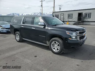 2019 Chevrolet Suburban LT with VIN 1GNSKHKC8KR275906, listed as a Copart auction lot 50256155 with 202,556 mi miles and Salvage Title. Bid and sale history available at carsss.com. Image 4.