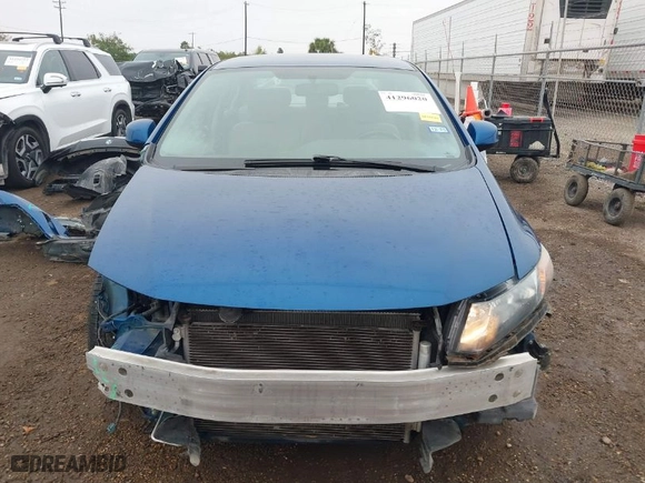 2012 Honda Civic Sdn LX with VIN 2HGFB2F50CH582539, listed as a IAAI auction lot 41296020 with 65,334 mi miles. Bid and sale history available at carsss.com. Image 13.