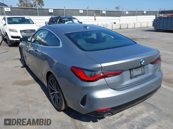 2025 BMW 4 Series 430i with VIN WBA43DA00SCS10563, listed as a IAAI auction lot 42510336 with 20,810 mi miles and . Bid and sale history available at DreamBid. Image 3.
