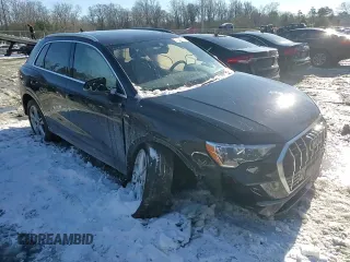 2021 Audi Q3 S line Premium with VIN WA1DECF39M1024927, listed as a Copart auction lot 41340675 with 100,886 mi miles and Salvage Title. Bid and sale history available at carsss.com. Image 11.