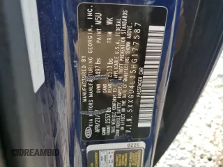 2017 Kia Optima EX with VIN 5XXGU4L35HG177587, listed as a Copart auction lot 49909125 with Not Provided miles and Clean Title. Bid and sale history available at carsss.com. Image 12.