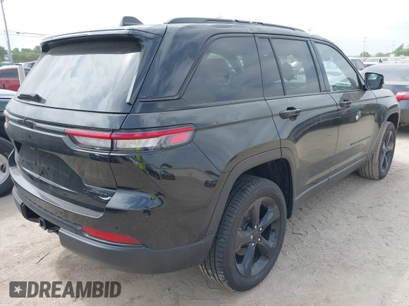 2024 Jeep Grand Cherokee Limited with VIN 1C4RJHBG9RC168955, listed as a IAAI auction lot 42032904 with 7,496 mi miles and . Bid and sale history available at DreamBid. Image 4.