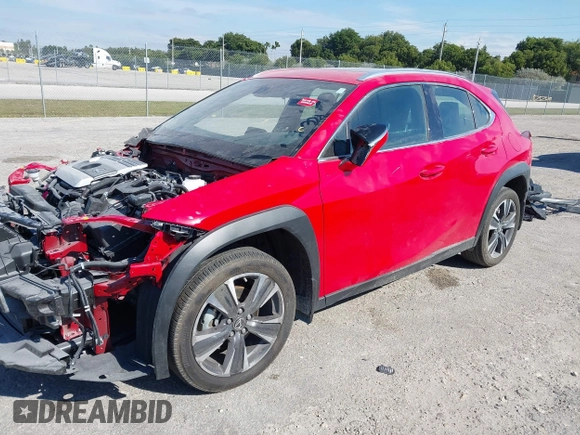 2024 Lexus UX with VIN JTHX6JBH8R2182245, listed as a IAAI auction lot 41205289 with 11,421 mi miles. Bid and sale history available at carsss.com. Image 19.