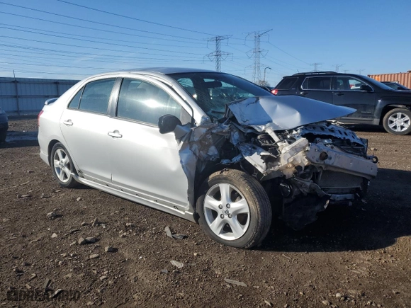 2007 Toyota Yaris with VIN JTDBT923871099652, listed as a Copart auction lot 49298265 with 0 mi miles and Salvage Title. Bid and sale history available at carsss.com. Image 4.