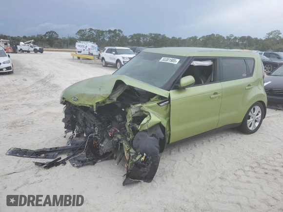 2016 Kia Soul + with VIN KNDJP3A54G7826301, listed as a Copart auction lot 55301985 with Not Provided miles and Salvage Title. Bid and sale history available at DreamBid. Image 1.