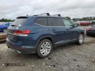 2021 Volkswagen Atlas SEL with VIN 1V2BR2CA8MC576209, listed as a Copart auction lot 57520615 with 63,575 mi miles and Salvage title. Bid and sale history available at DreamBid. Image 3.